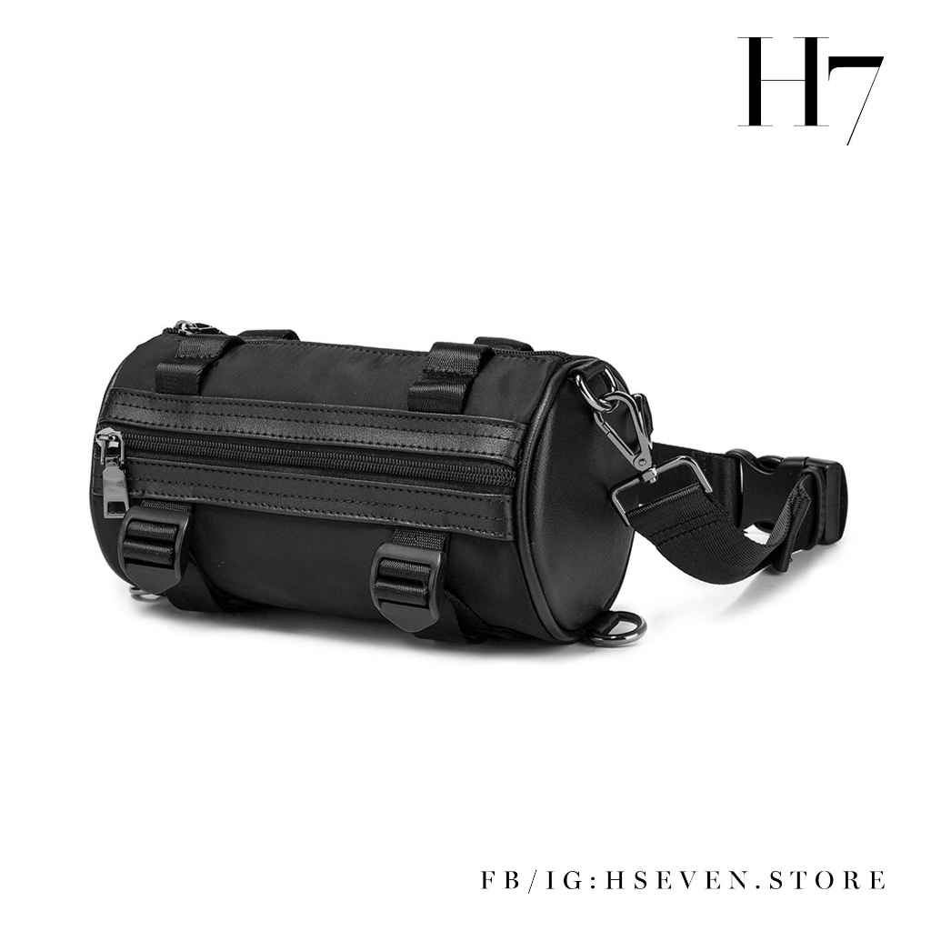 TÚI ĐEO CHÉO NAM NỮ VẢI DÙ ĐEN THỜI TRANG CAO CẤP