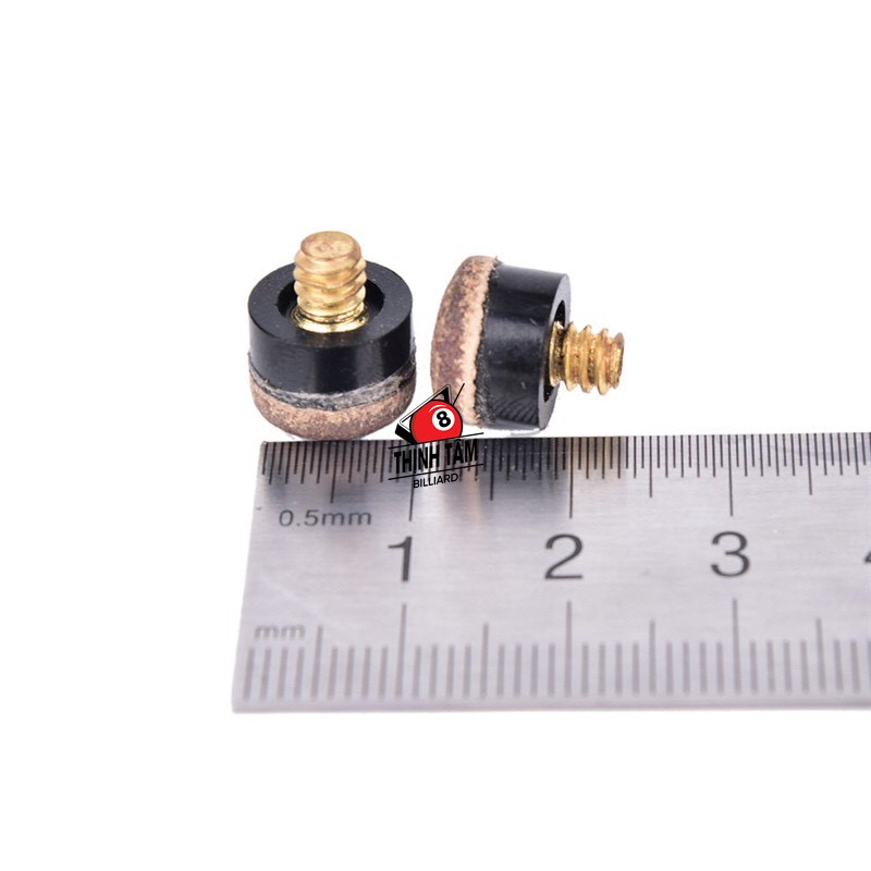 [THỊNH TÂM] Set 10 Đầu Cơ - Đầu Tẩy Bida Đai Ốc Da Bò Dành cho CLB Bi-A 11mm 12mm 13mm [ 10 ĐẦU CƠ ĐAI ỐC ]