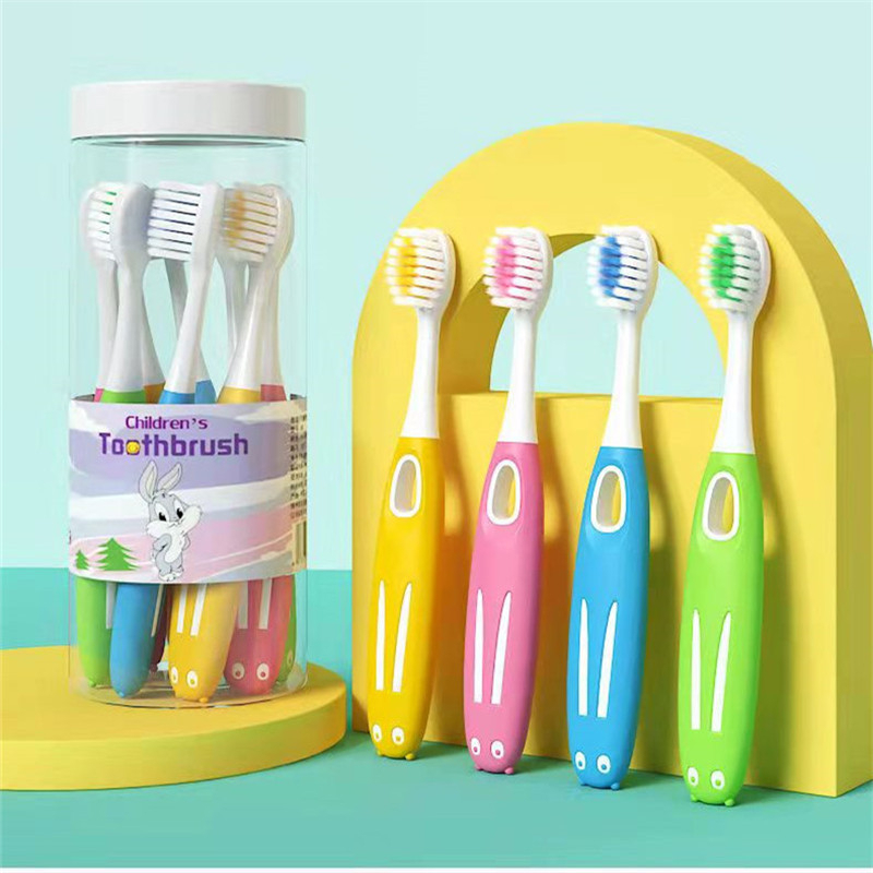 Set 8 Bàn Chải Trẻ Em Hộp Tròn Siêu Cute,