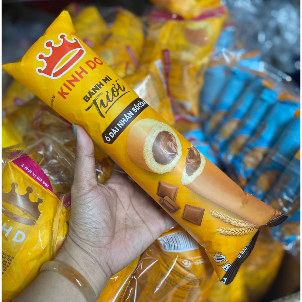 Bánh Mì Tươi Kinh Đô Ổ Dài 80g ( lốc 5 cái)