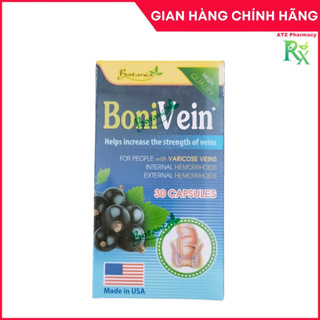 BoniVein - Suy giãn tĩnh mạch, trĩ không còn là nỗi lo - 30 viên