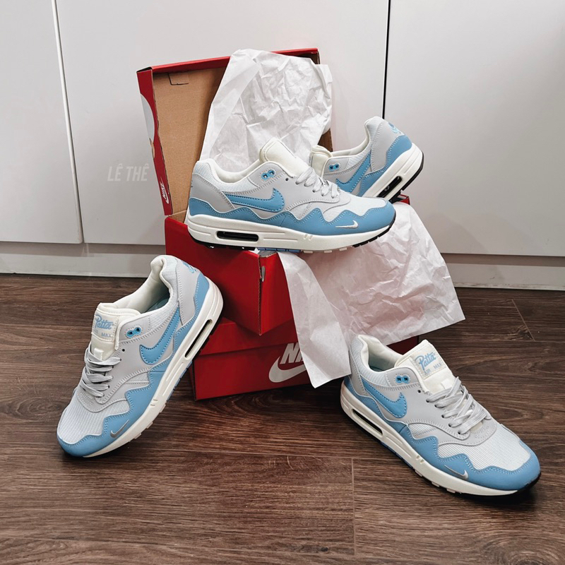 JDK STORE_Giày Sneaker Patta Airmax Noise Aqua Xanh Dương