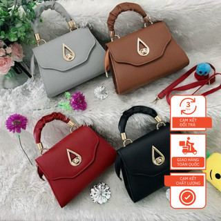 Túi xách công sở họa tiết giọt lệ 22cm