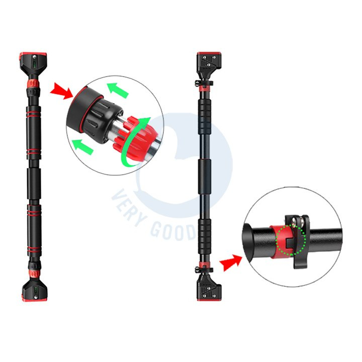 Xà đơn gắn cửa treo tường đa năng Xà đơn tập thể hình tại nhà Thanh xà đơn gắn tường chống xoay + 02 VÒNG TREO XÀ