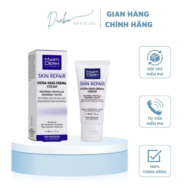 Kem Dưỡng Ẩm MartiDerm Skin Repair Cicra Vass Cream Phục Hồi Da Nhạy Cảm 30ml - DUXBO