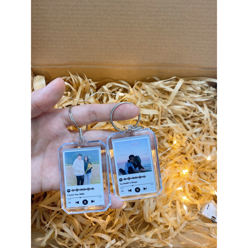 Móc khoá mica khung Spotifi in hình theo yêu cầu-Tiệm Ảnh HG