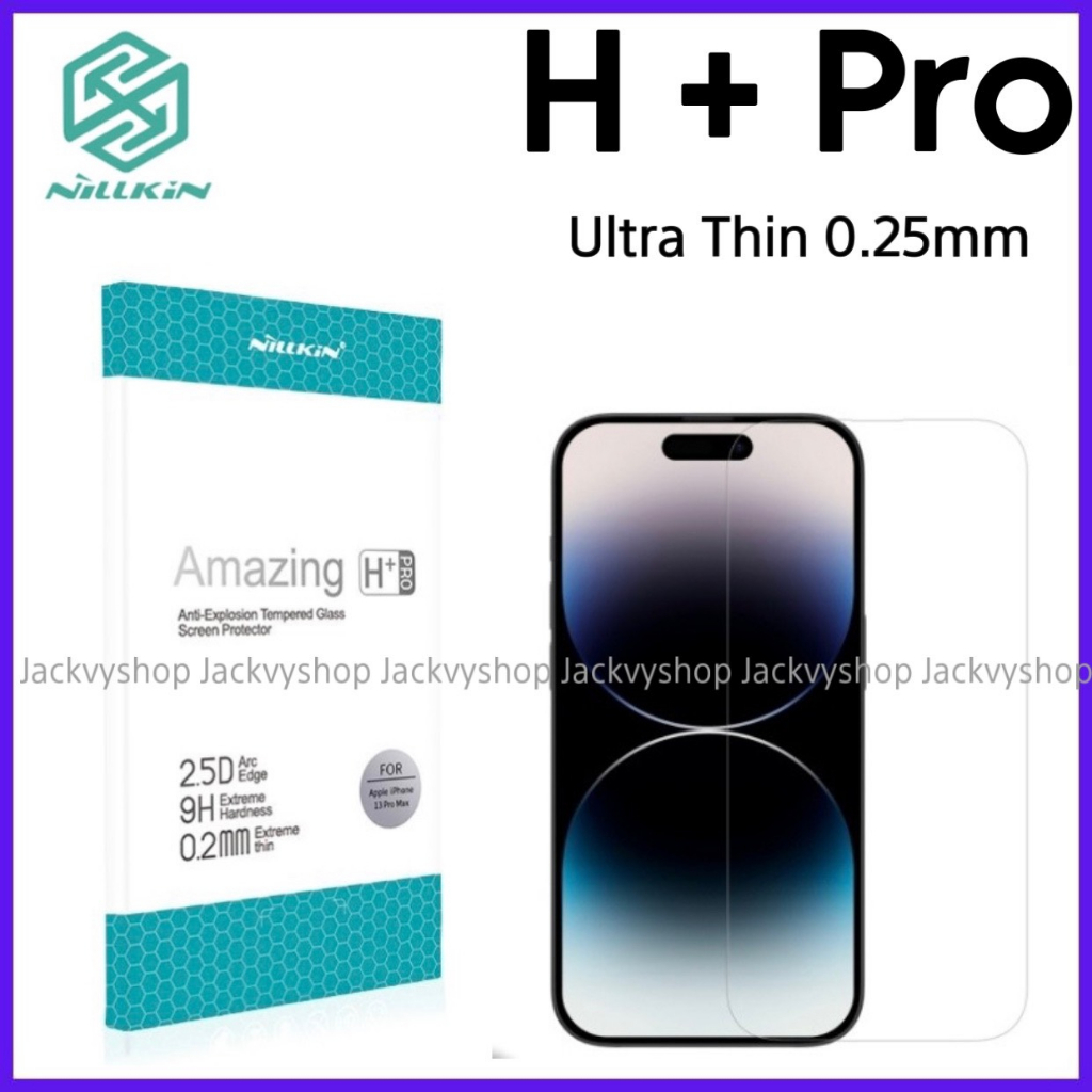 Kính cường lực không viền siêu mỏng cho iPhone 15 ProMax,14 ProMax ,12,13 ProMax , chính hãng Nillkin Amazing H + Pro