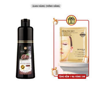 [Chính hãng] Dầu Gội Phủ Bạc Cà Phê Đen Mộc Nhu - phủ đen tóc bạc sau 5 phút gội, dầu gội nhuộm tóc, 280 gram