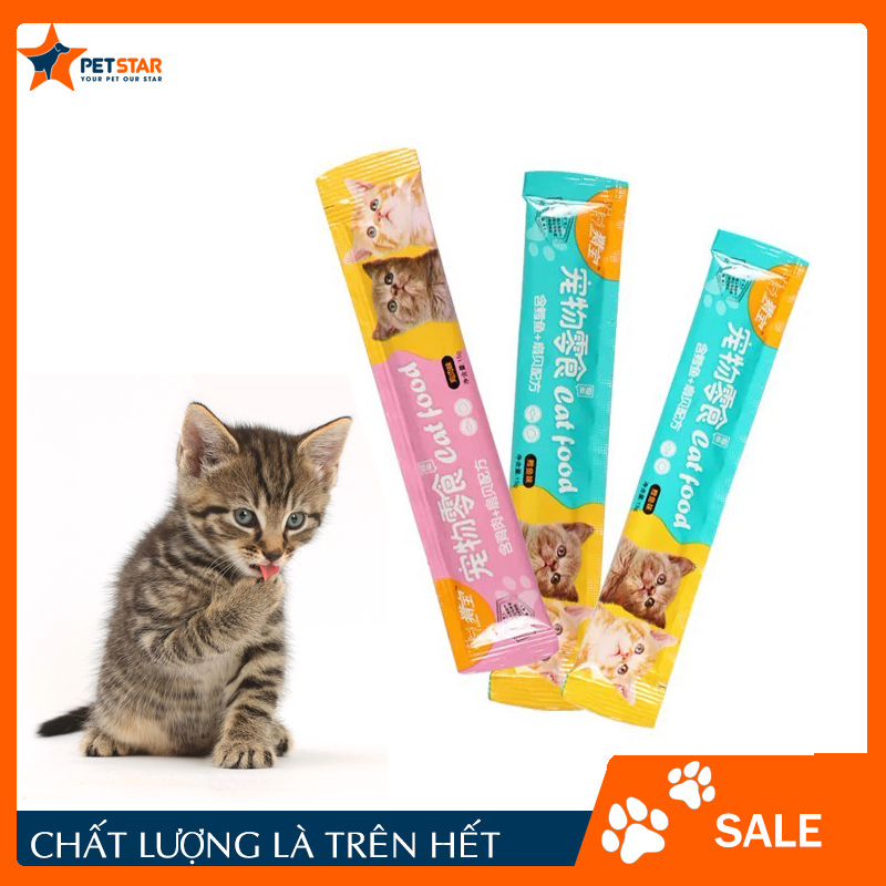 Súp Thưởng Catfood Cho Mèo Liebao Thanh 15g Súp Thưởng Dinh Dưỡng Cho Mèo LieBao thanh 15g Đủ vị