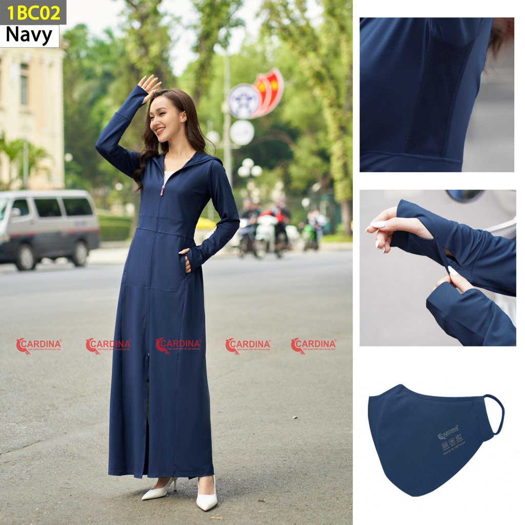 [MÃ HOAN20K giảm 20k đơn 99k] Áo chống nắng toàn thân nữ 2 lớp xuất dư Nhật Cao Cấp vải theo công nghệ AI | BigBuy360 - bigbuy360.vn