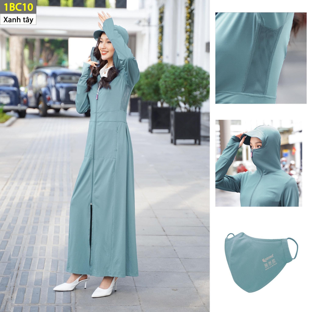 [MÃ HOAN20K giảm 20k đơn 99k] Áo chống nắng toàn thân nữ 2 lớp xuất dư Nhật Cao Cấp vải theo công nghệ AI | BigBuy360 - bigbuy360.vn