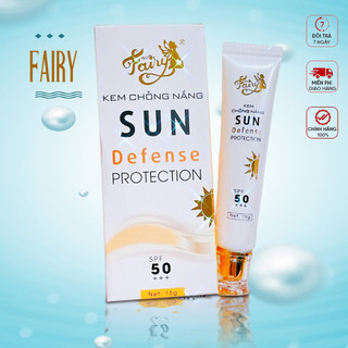 Kem chống nắng Fairy mini - SPF 50+++ - nâng tông nhẹ nhàng dung tích 15gram