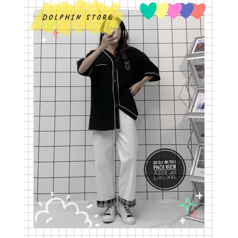 BIGSIZE Áo bóng chày bigsize - Sơ mi unisex bigsize