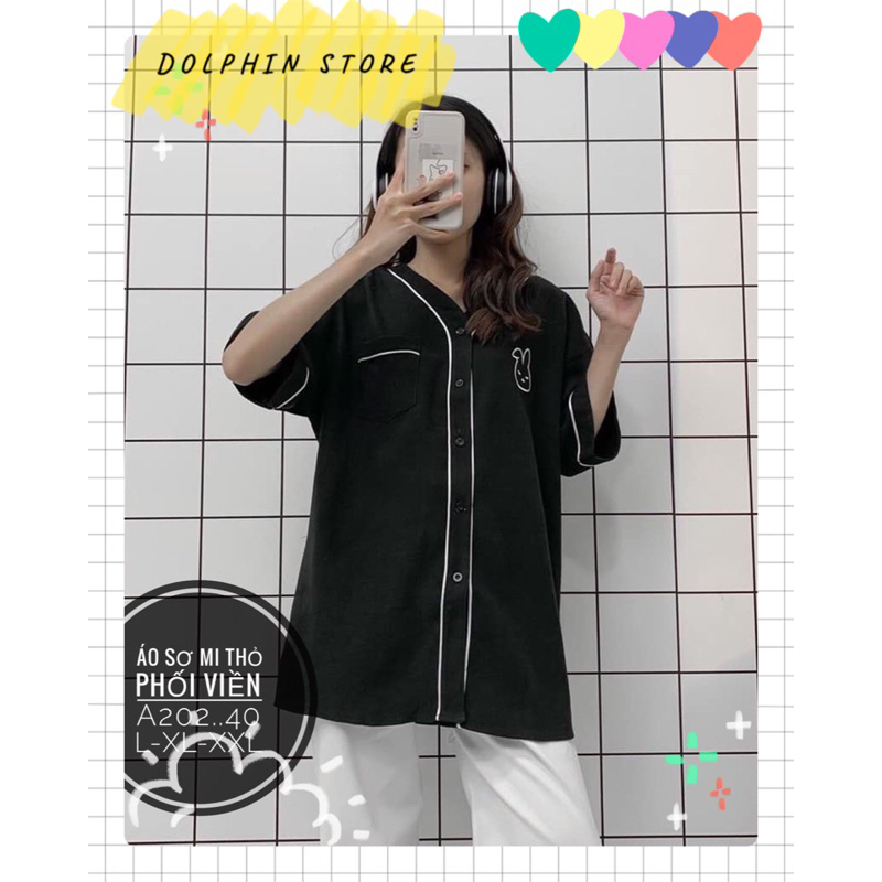 BIGSIZE Áo bóng chày bigsize - Sơ mi unisex bigsize