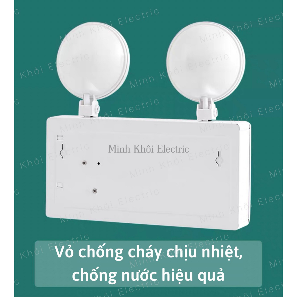 Đèn Chiếu Sáng Sự Cố Thoát Hiểm Khẩn Cấp phòng cháy chữa cháy AED mắt ếch, đèn sự cố khẩn cấp chiếu sáng, đen báo su co