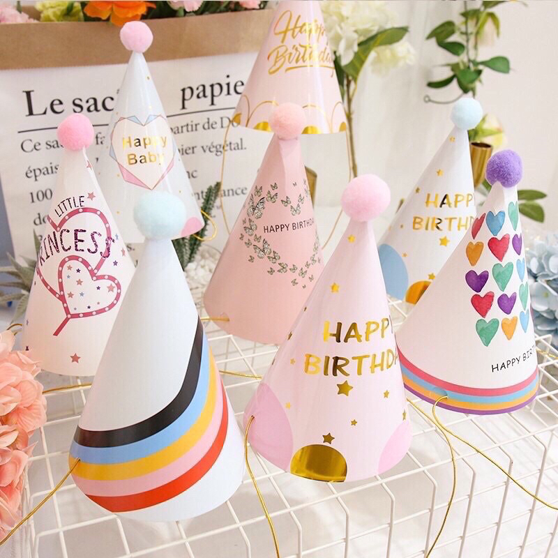Nón Sinh Nhật Lấp Lánh cho bé