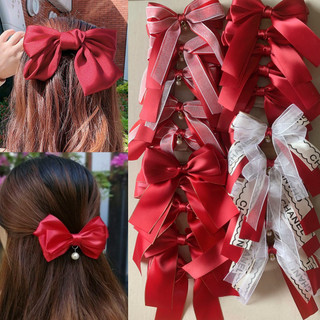 Kẹp tóc nơ BST MÀU ĐỎ nhiều mẫu [Shop chuyên sỉ lẻ]