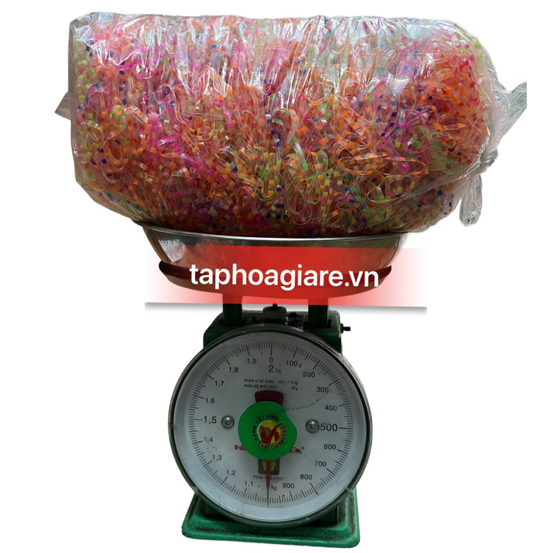 Sỉ 1 kg Chun nịt đen, nhiều màu buộc tóc siêu dai siêu bền