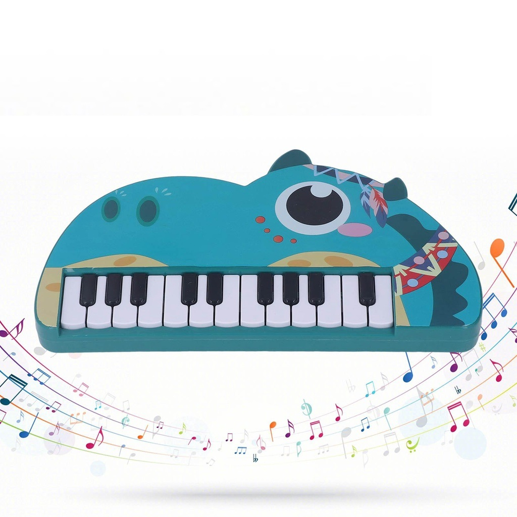 Đồ Chơi Đàn Piano Điện Tử Chạy Pin Hình Khủng Long Hoạt Hình Cho Bé