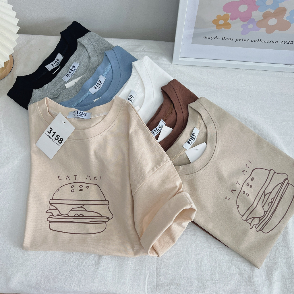 Áo thun unisex tay lỡ nhiều màu, chất thun cotton 3158 cao cấp , thời trang phong cách ulzzang cá tính