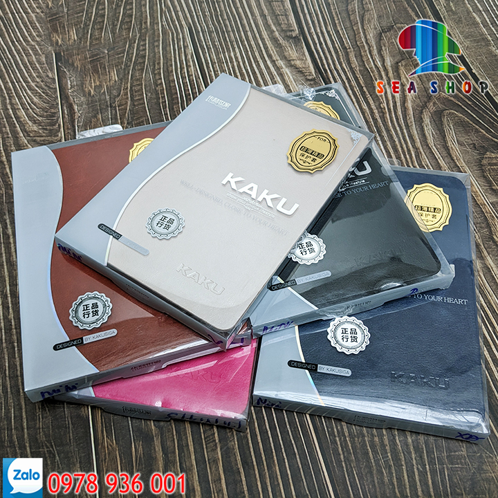 Bao da Samsung Tab S6 Lite 10.4 inch SM-P610 hiệu Kaku - có chức năng chống điện thoại xem phim - Thiết kế cổ điển