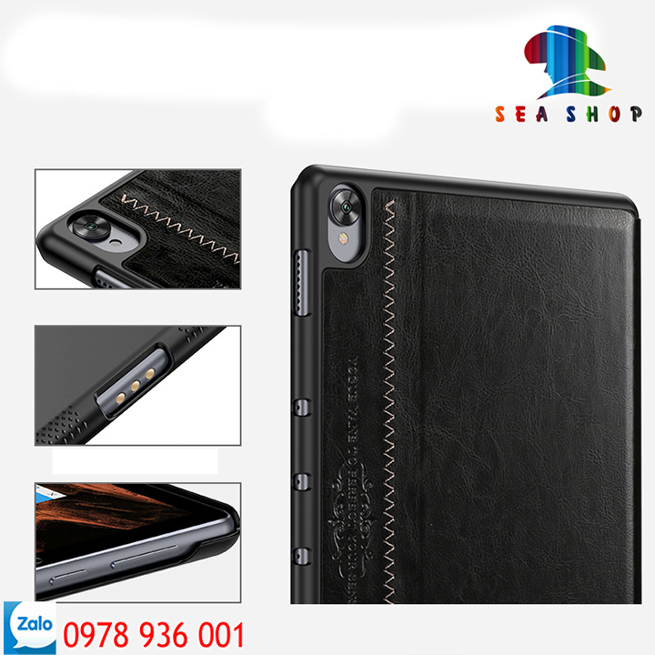 Bao da Samsung Tab S6 Lite 10.4 inch SM-P610 hiệu Kaku - có chức năng chống điện thoại xem phim - Thiết kế cổ điển