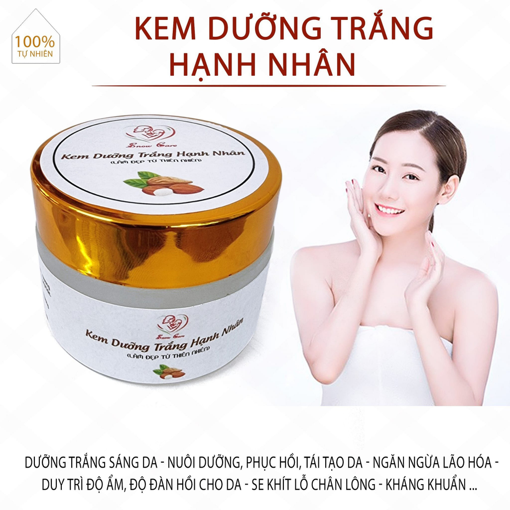 Kem dưỡng trắng da hạnh nhân Snowcare