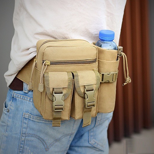 Túi Đeo Hông, Đeo Bụng Đeo Chéo Đựng Chai Nước Đa Năng
