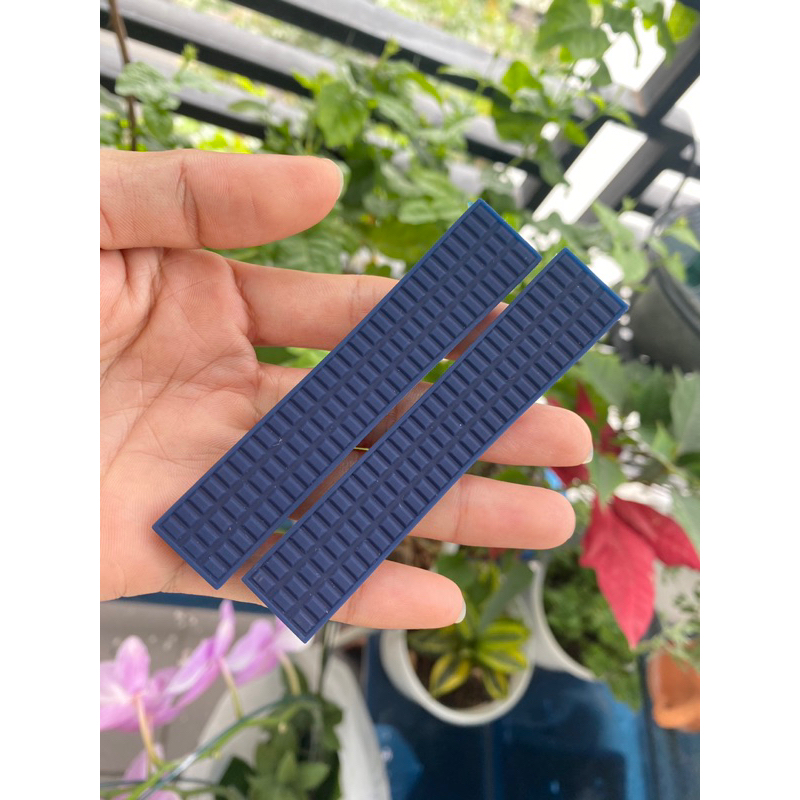 Dây silicon thay thế dành cho đồng hồ patek nữ 2 màu đen trắng