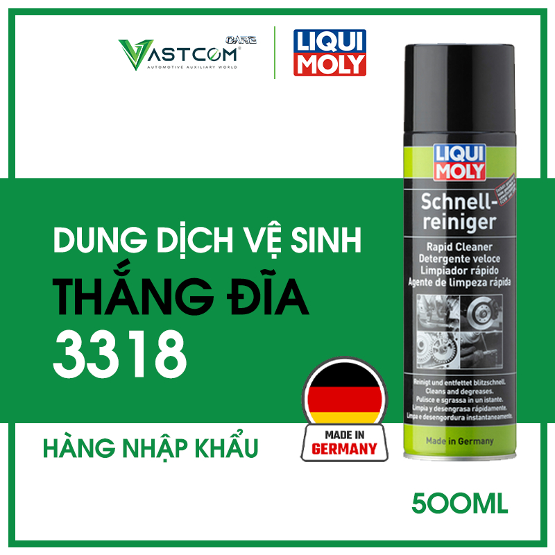 Chai xịt vệ sinh THẮNG, TẨY RỬA LÀM SẠCH MÁ PHANH, ĐĨA PHANH Ô TÔ và XE MÁY LIQUI MOLY từ ĐỨC - Liqui Moly Rapid Cleaner