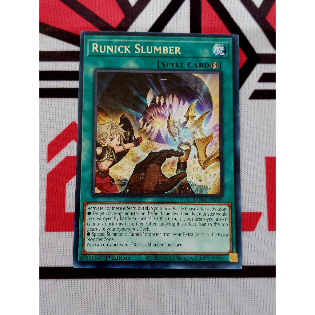 Thẻ Bài Mint90 Yugioh Spell Runick Slumber - TAMA-EN034 - Rare