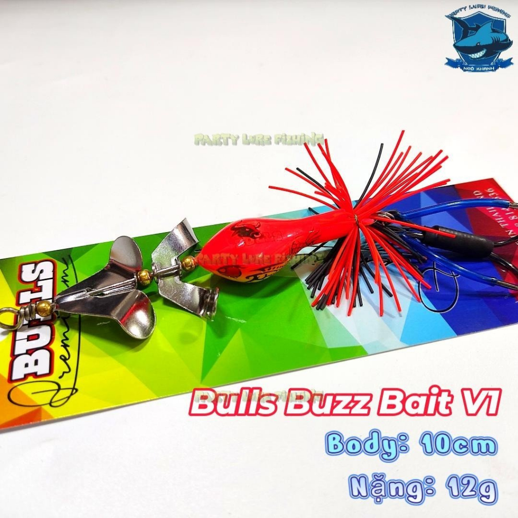 Mồi câu cá Bulls Buzz Bait V1 - 12g , mồi chuyên lure cá lóc bông - Made in Thailand