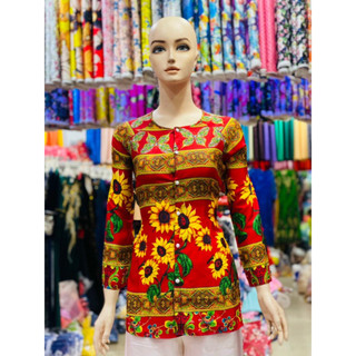 ÁO BÀ BA VẢI LỤA HAWAI 3D HOA