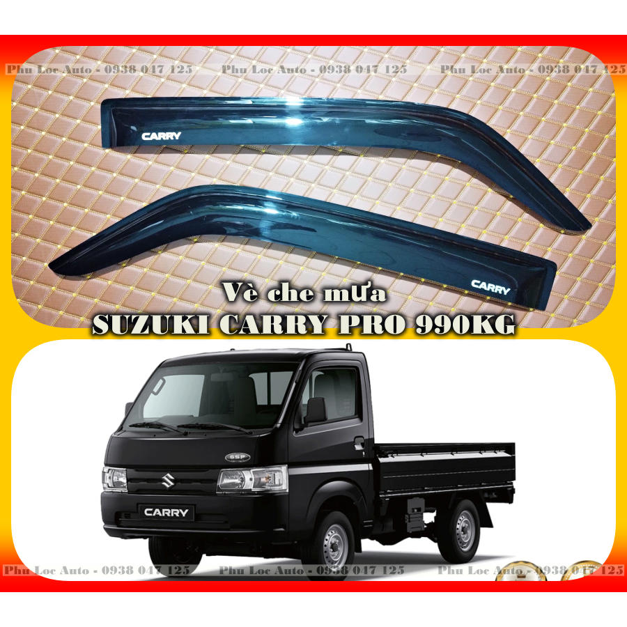 Vè che mưa nhựa đen xe tải Suzuki pro mới 990kg su van su 5 tạ hàng chính hãng đẹp giá rẻ