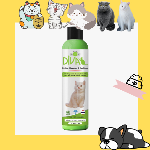 Sữa tắm cho chó mèo diva cao cấp siêu thơm 400ml & 260ml