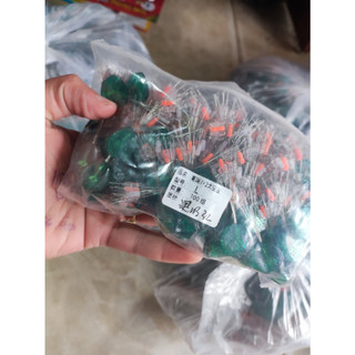 10 tép hạt  chặn silicon: màu xanh 7+2