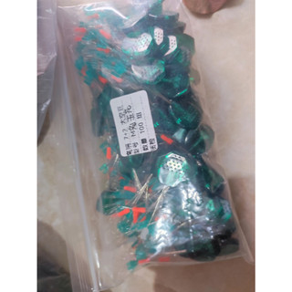 10 tép hạt  chặn silicon: màu xanh 7+2