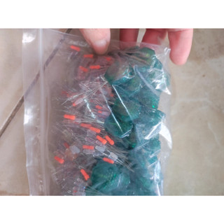 10 tép hạt  chặn silicon: màu xanh 7+2