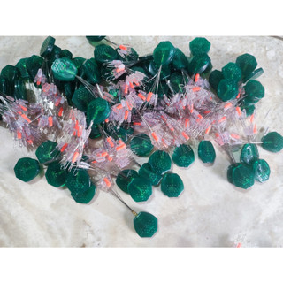 10 tép hạt  chặn silicon: màu xanh 7+2