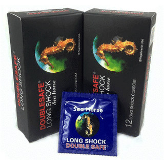 Bao cao su Cá Ngựa Doublesafe Longshock Hộp 12 Cái