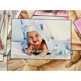 Tranh em bé gấu - Tranh dán tường, decal dán tường Tpdecor