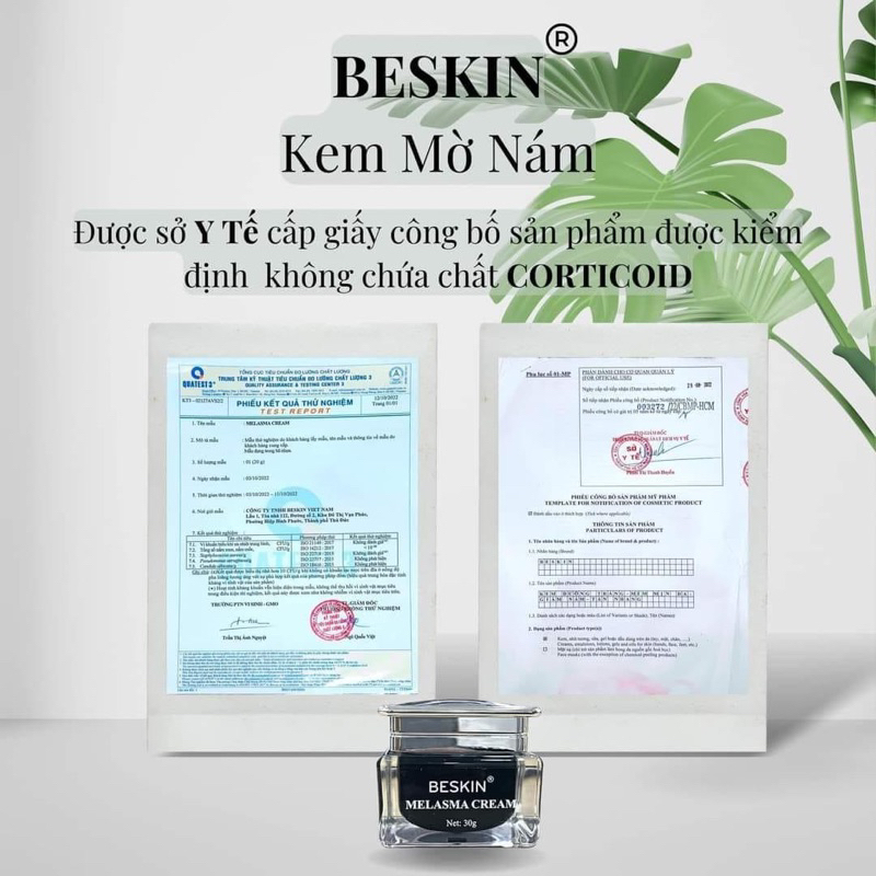 KEM NÁM MELASMA CREAM BESKIN
