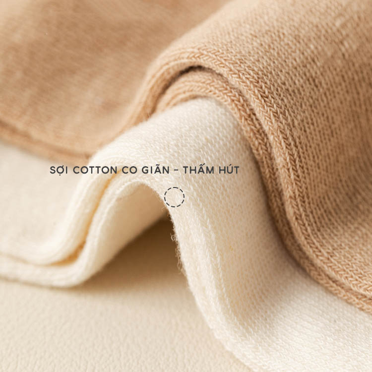 Tất vớ nữ basic nhiều màu phong cách Hàn Quốc dễ phối đồ, chất liệu cotton co giãn - Hot Store