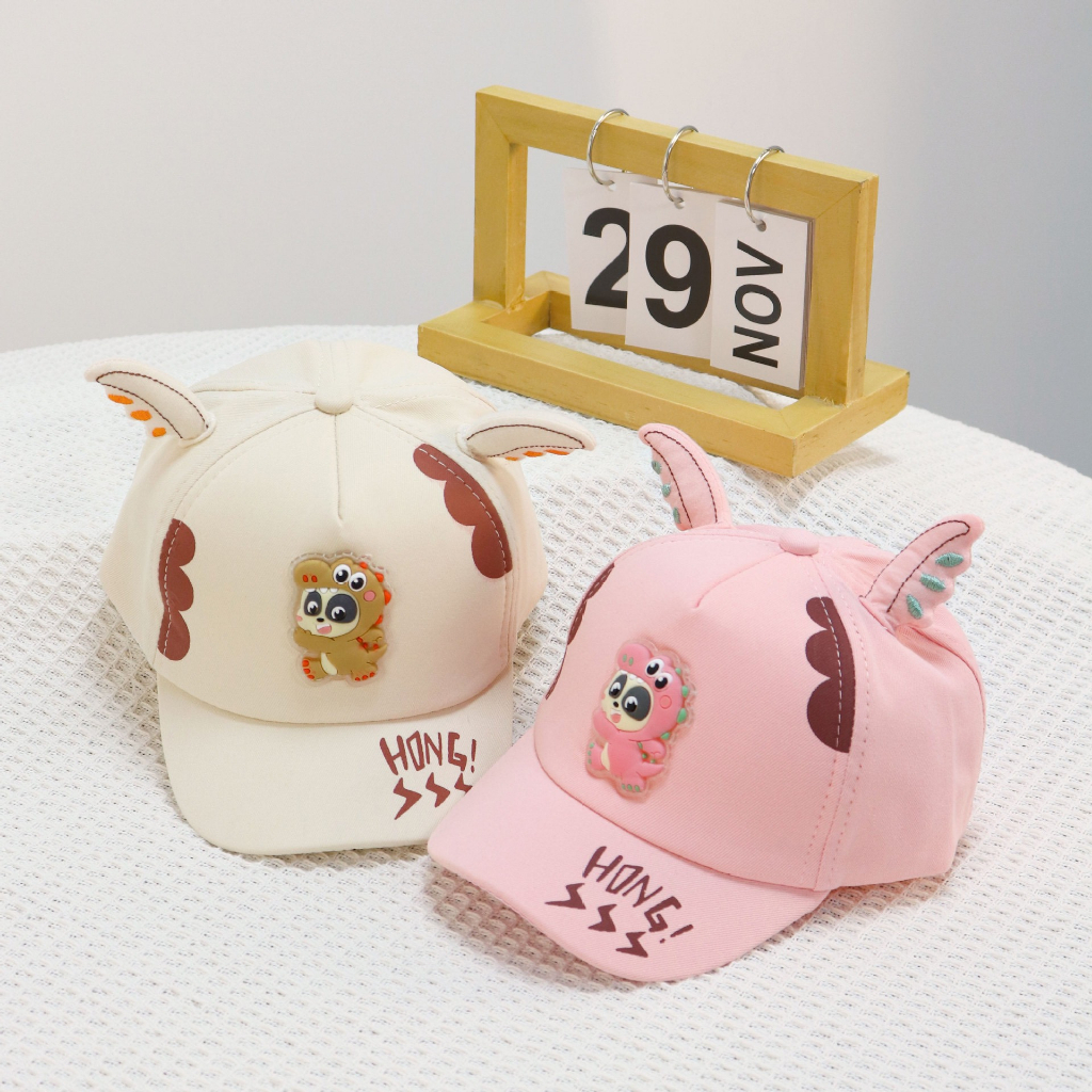 Nón kết mùa hè hình khủng long cực iu cho bé tông màu siêu tươi - NN36