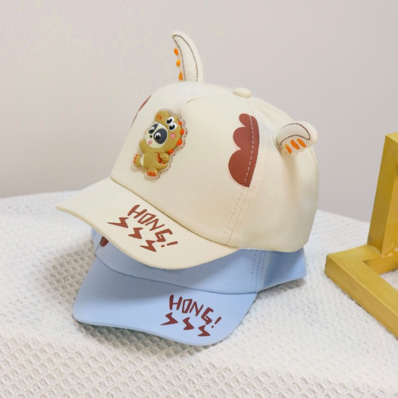 Nón kết mùa hè hình khủng long cực iu cho bé tông màu siêu tươi - NN36