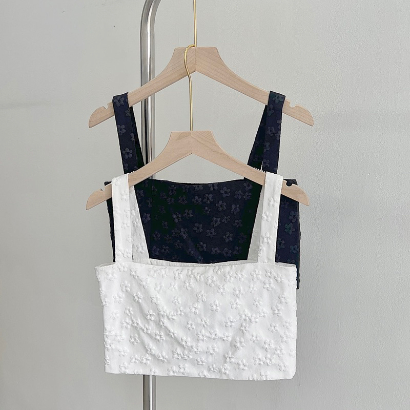 ÁO DÂY HOA CÚC DẬP NỔI