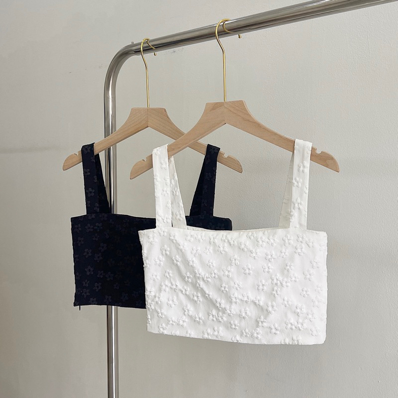 ÁO DÂY HOA CÚC DẬP NỔI