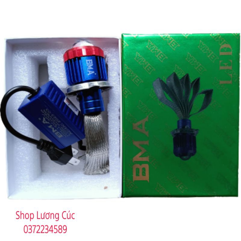 Bóng Led Bi Cầu BMA 2 Chế Độ ( Pha trắng, cos vàng )