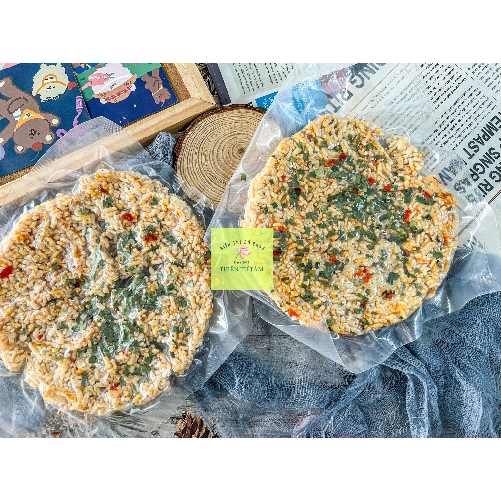 Cơm Cháy Mắm Hành Ăn Vặt Chay Thơm Ngon Khó Cưỡng