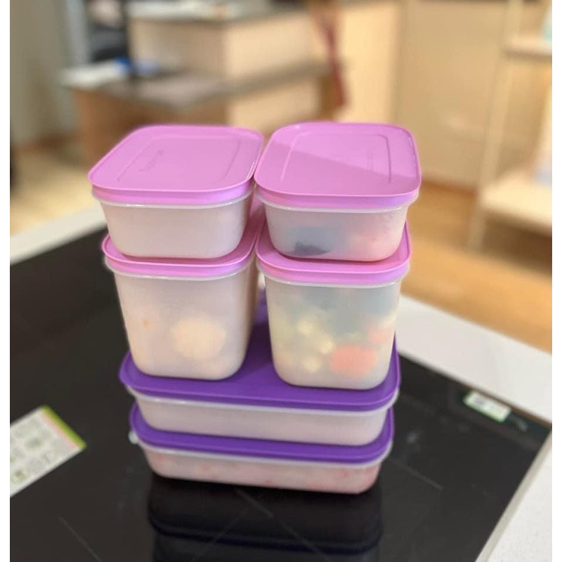 Bộ hộp đông dẻo Violet (6) hộp đông tupperware